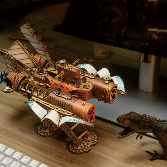 Puzzle 3D de Madera Nave Espacial Fantasía - Modelo Submarino Veinte Mil Leguas