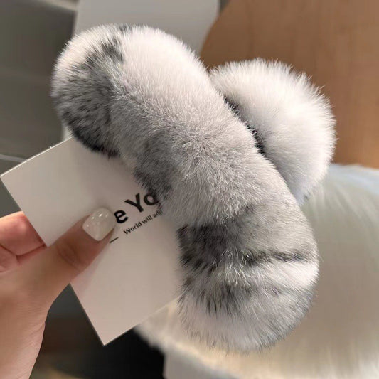 Pinza para Cabello de Conejo Real - Accesorio Adorable y Suave