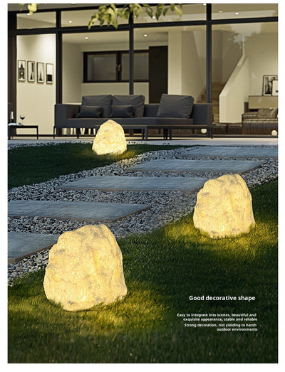 Lámpara de Piso Impermeable para Jardín y Terraza en Resina de Piedra - Image 11