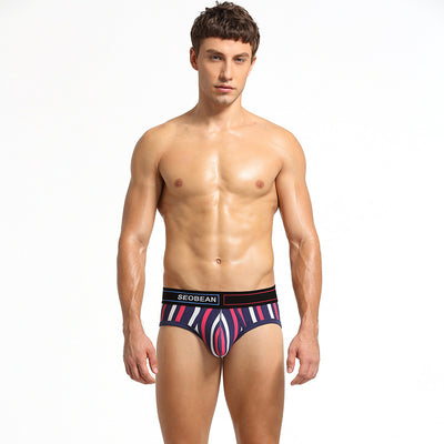 Calzoncillos de Algodón para Hombre con Rayas Verticales
