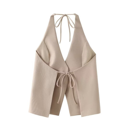 Blusa con Cuello Decorativo de Moño Estilo Europeo y Americano - Image 23
