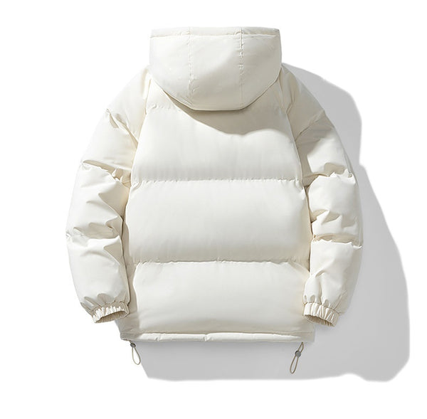 Abrigo Hoodie Acolchado para Hombre - Chaqueta de Invierno Cálida y Casual