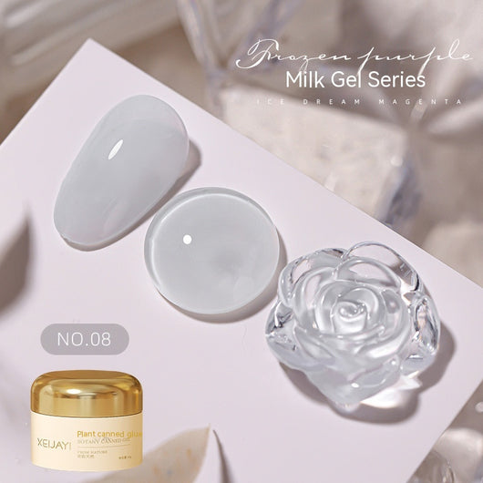 Esmalte UV Gelatina Láctea Color Sólido Efecto Hielo Verano - Image 13