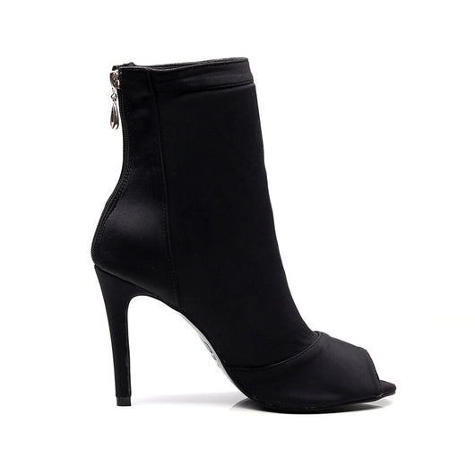 Zapatos de Baile Latino Elásticos Negros - Image 5