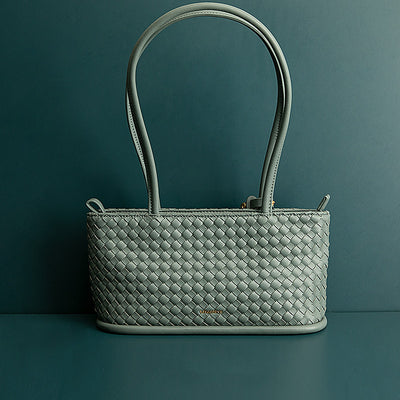 Bolsa Tote Vintage Trenzada con Asa de Hombro - Image 3