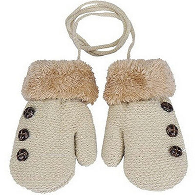 Guantes Infantiles de Punto con Forro de Terciopelo y Cordón - Image 13