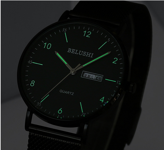 Reloj Cuarzo Hombre Casual Ejecutivo Resistente al Agua con Esfera Luminosa - Image 9