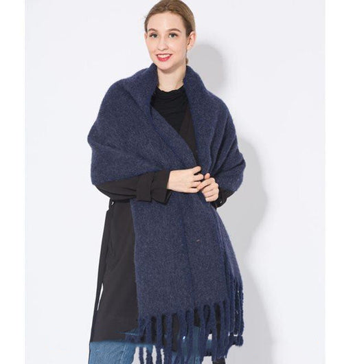 Bufanda Otoño Invierno con Borlas para Mujer - Calidez y Estilo - Image 28