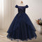 Vestido Princesa de Hombro Descubierto con Flores