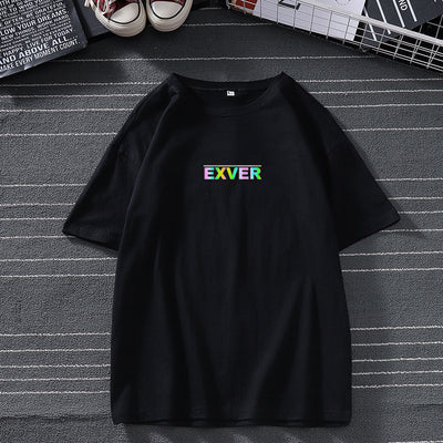 Camiseta Reflectante Láser Multicolor de Manga Corta - Image 22