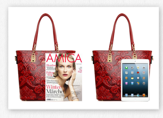 Bolsa Mensajera Rose con Relieve Floral - Set 6 Piezas para Mamá - Image 8