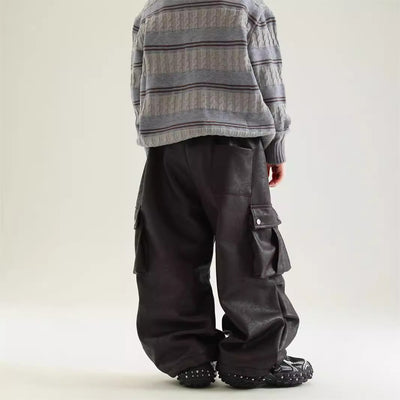 Pantalones de Trabajo en Cuero con Forro Polar para Niño - Image 3