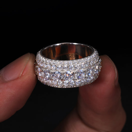 Anillo de Plata Esterlina 925 con Mosonita - Image 15