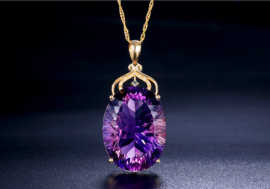 Cadena de Suéter con Colgante de Amatista - Image 9