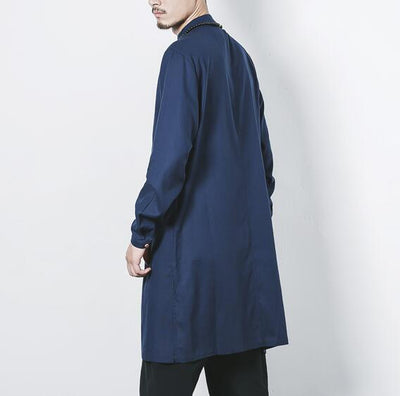 Chaqueta de Botones Lino y Algodón para Hombre - Image 11