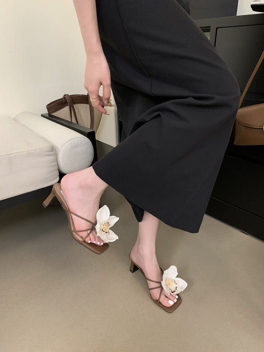 Sandalias Romanas de Flores Destacables Estilo Francés - Image 19
