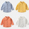 Camisa de Cuello Mao Niño Colores Sólidos