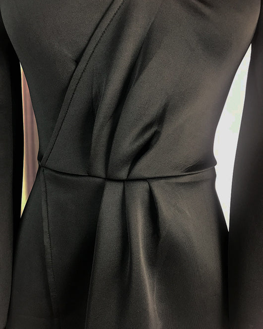 Vestido de Noche con Mangas Abullonadas - Image 11
