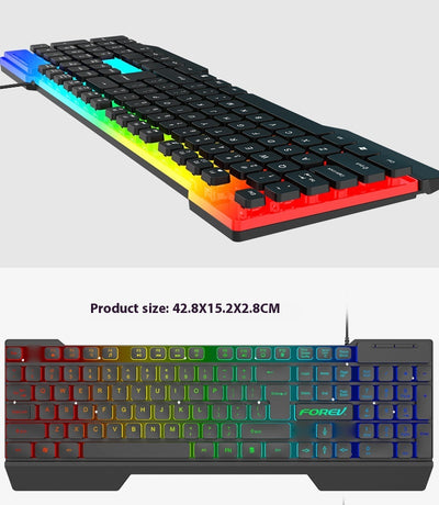 Teclado Iluminado con Cable para Computadora de Escritorio y Portátil - Image 14