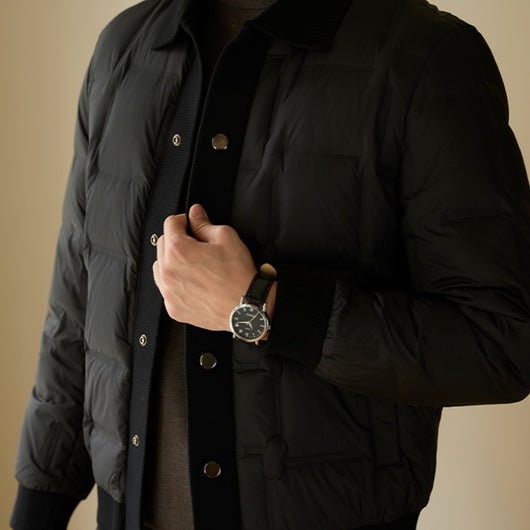 Chaqueta Casual Premium para Hombre con Diseño Patchwork