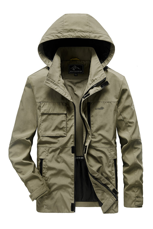 Chaqueta Cortavientos Suelta con Múltiples Bolsillos para Primavera y Otoño - Image 4