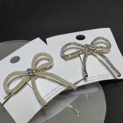 Pasador de Cabello con Lazo de Perlas y Diamantes - Image 17