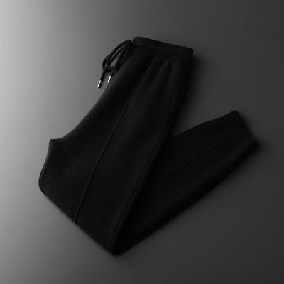 Pantalones de Lana Tejidos con Puño Cálido para Hombre - Casual Ejecutivo Primavera Otoño - Image 11