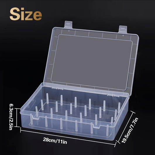 Organizador de Costura 42 Compartimentos - Caja de Almacenamiento Multifuncional para Bordado - Image 12