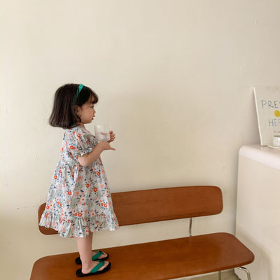 Vestido Infantil de Verano con Estampado Floral - Image 9