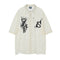 Camisa Manga Corta Estampado Flores Splash para Hombre