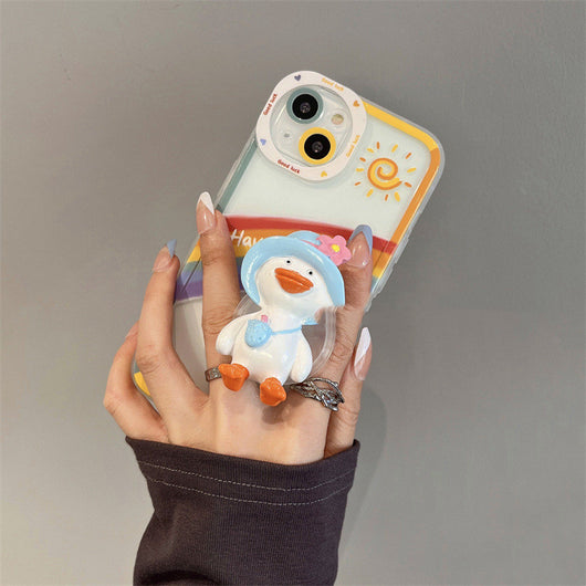 Funda Protectora para Teléfono con Diseño de Pato Adorable