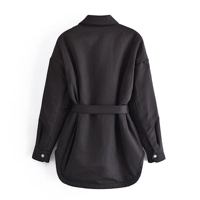 Chaqueta Camisera Entallada Estilo Europeo para Mujer - Image 3