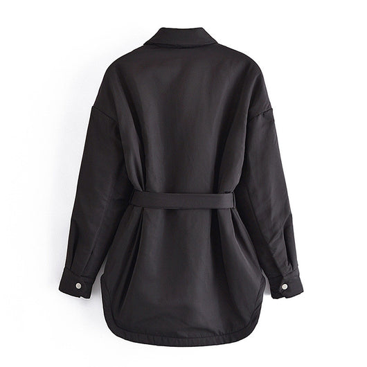 Chaqueta Camisera Entallada Estilo Europeo para Mujer - Image 3