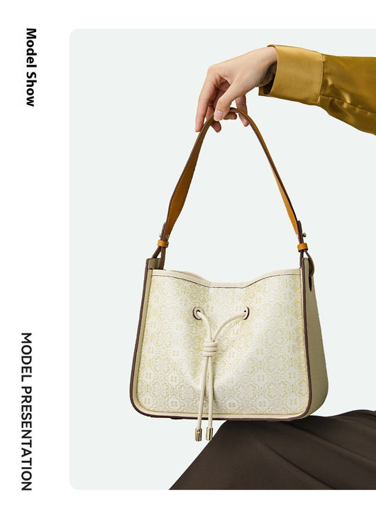Bolso de Cuero Genuino Estilo Minimalista Lujo - Gran Capacidad - Image 9