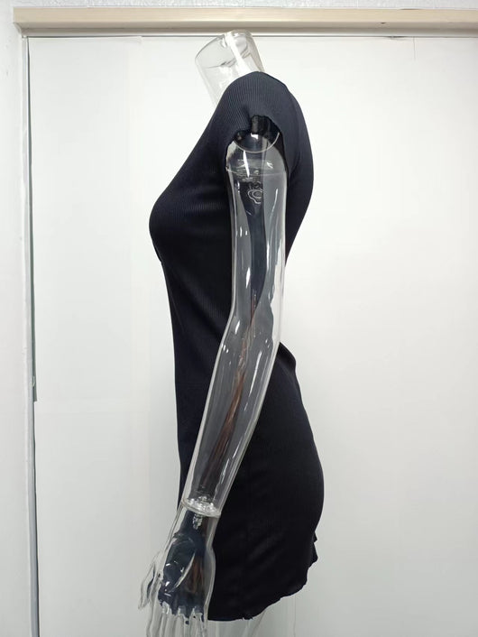 Vestido Corto con Botones de Corte Cadera - Estilo Europeo y Americano - Image 33