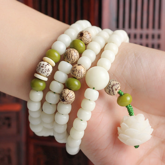 Pulsera de Jade Blanco Bodhi para Mujer - Image 9
