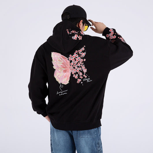 Suéter de Algodón Holgado Tendencia Nacional para Hombre - Image 8