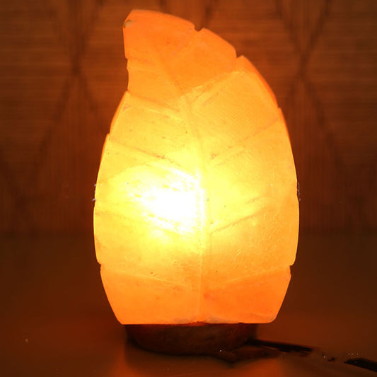 Lámpara de Cristal con Diseño de Hoja