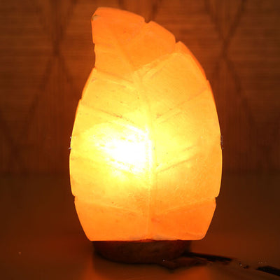 Lámpara de Cristal con Diseño de Hoja