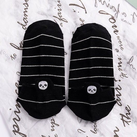 Calcetines de Algodón Bordados Transpirables para Hombre - Image 19