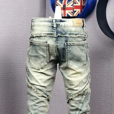 Jeans Casual Rotos para Hombre - Estilo Versátil y Moderno - Image 9