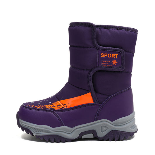 Bota Cálida Mediana con Forro Suave para Niños - Image 11