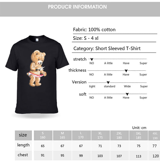 Playera Oversized Estampado Oso Divertido - Unisex Moda Casual - Image 7