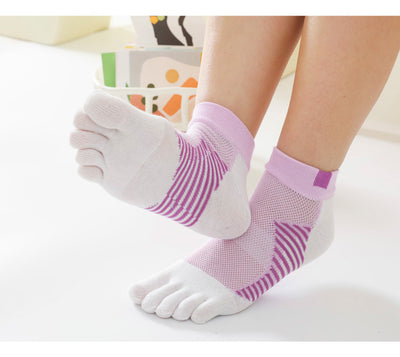 5 Pares de Calcetines Deportivos con Dedos Separados para Mujer - Malla Transpirable - Image 19