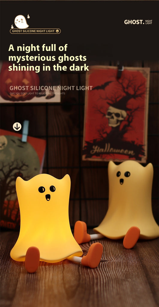 Lámpara Fantasma de Silicona Táctil - Luz Nocturna Suave y Decorativa - Image 15