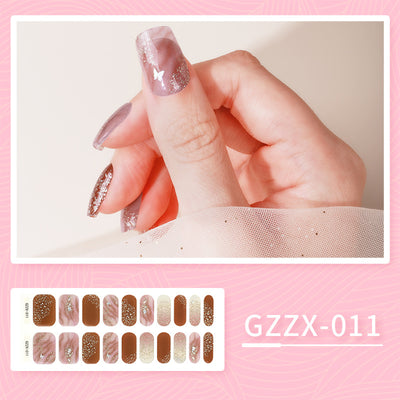 Stickers de Uñas de Gel Coreano Mariposa Bronceado Resistente al Agua con Luz UV - Image 5