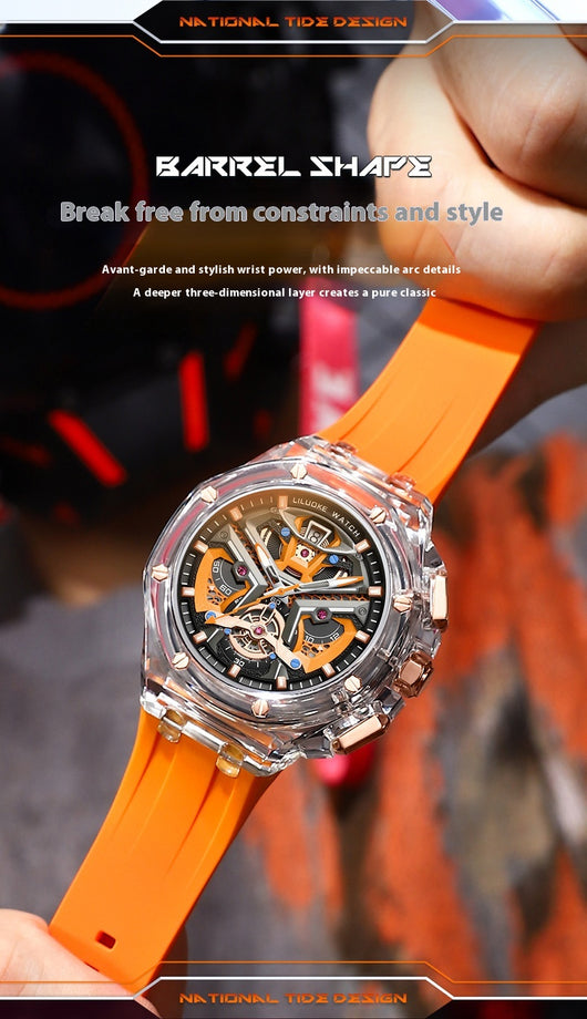 Reloj de Cuarzo Luminoso con Tallado Hueco Tridimensional - Image 11