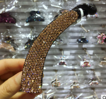 Pasador de Cristales Rhinestone para Cola de Caballo - Diseño Coreano Retorcido - Image 19