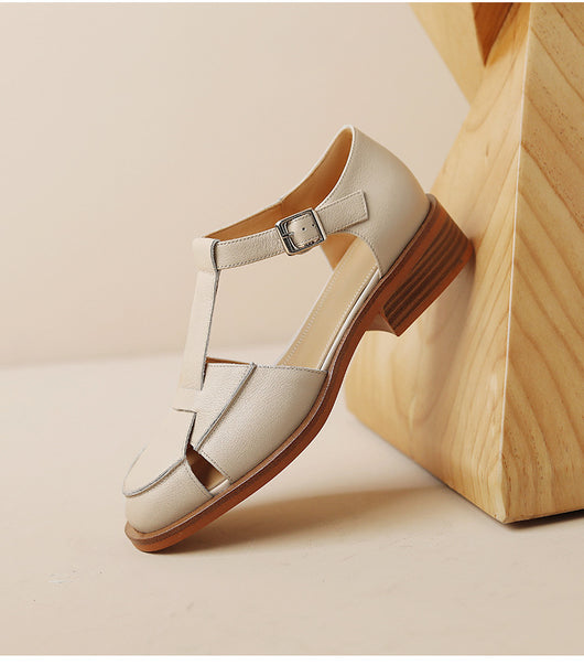 Sandalias Retro Mujer con Diseño Hueco - Comodidad Vintage - Image 17