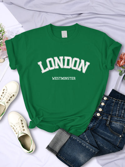 Blusa Fresca de Verano con Letras - Manga Corta Transpirable - Image 8